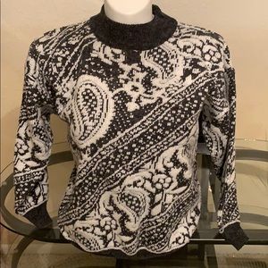 Heavy paisley sweater
